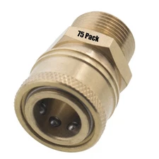 75 Erie Tools Pressure Washer M22 Male NPT to 3/8" Quick Connect Socket Coupler