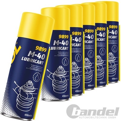 6x 450 ml MANNOL M40 ROSTLÖSER MULTIFUNKTIONSÖL UNIVERSAL KRIECHÖL ROSTENTFERNER