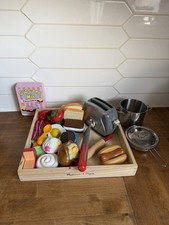 Wooden Food Fruits Meats Fish Diary Bread Play Food For Kitchen Random Pieces