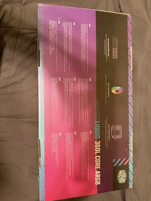 Cooler Master MasterLiquid 360L Core ARGB 360mm AIO Liquid CPU Cooler NEW