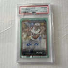 2024 Topps Chrome Drake Maye Aqua Refractor Rookie Auto 049 /199 #RA-DMA PSA 9!