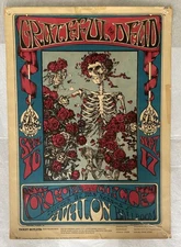1966 Grateful Dead Skeleton And Roses FD-26 Avalon Ballroom Concert Poster