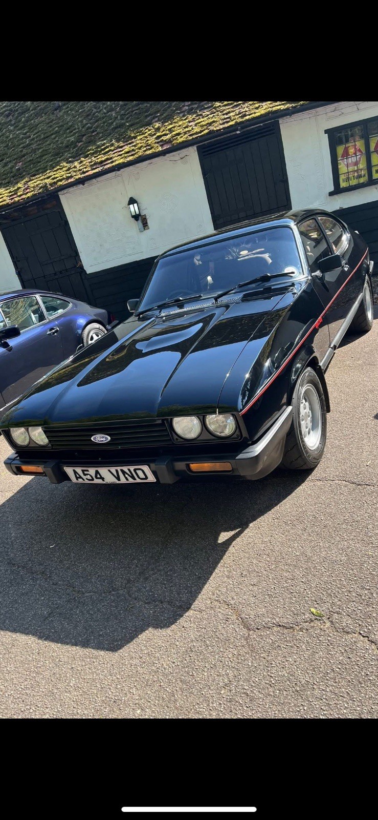 Capri 1983 Mk3 2.8injection Black With Red Pinstripe Recaro Interior