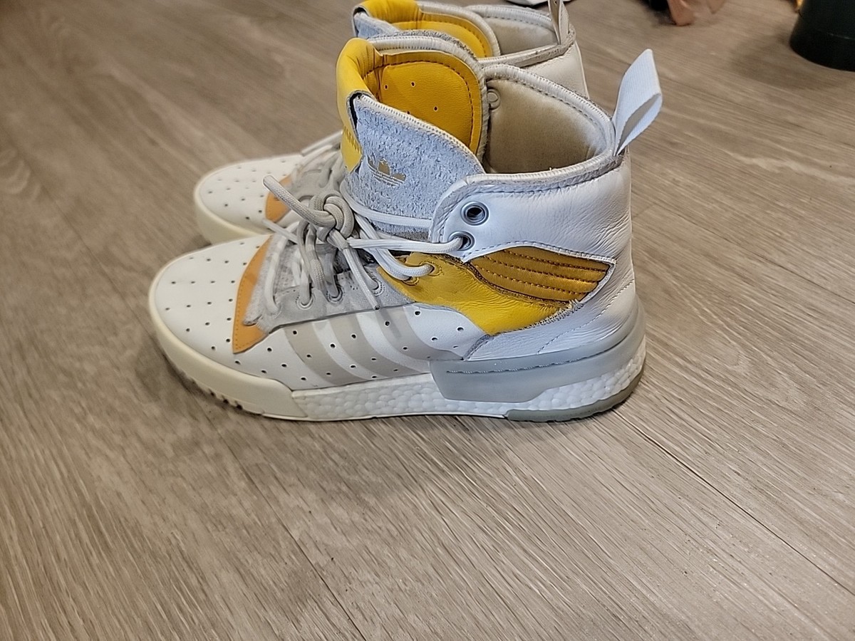 Adidas Men\'s Rivalry F34144 White Mustard Basketball Sneakers Shoes US Size 12.5 adidas Rivalry RM Cloud White/ Crystal White/ Core White  main image 3