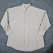 Brooks Brothers Men's Long Sleeve Button Down Shirt Check Pattern Size 17-4