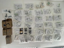 Huge Lot of Alarm System Hardware – Door/Window Contacts, Mounting Screws, Batte