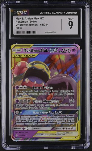 Muk & Alolan Muk-GX graded CGC 9 for sale on eBay