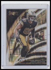 2025 Panini Select #249 Jimmy Graham White Prizm Shock #/799