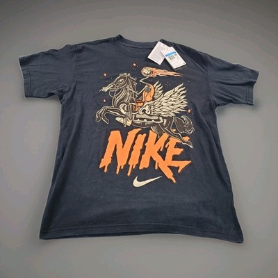Nike x Max90 Skeleton Rider Men's Loose Fit Black T-Shirt Size Small HF6199-010 
