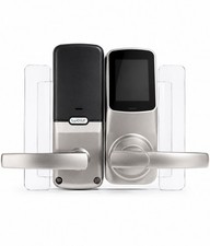 Lockly Smart Keypad Lever Smart Lock Satin Nickel Complete Gently Used