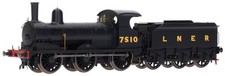 R3380 Hornby OO Gauge Class J15 0-6-0 7510 in LNER Black (Pre-Owned)