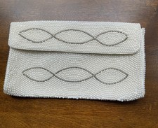 Vintage 50-60s Emson Beaded Evening Bag, Japan Purse Handbag Wedding Formal Prom