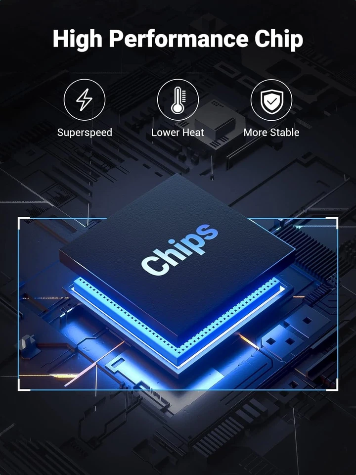 Cable adaptador UGREEN SATA a USB 3.0 para 3,5 2,5 pulgadas SSD/HDD duro negro  Foto 4 de 4