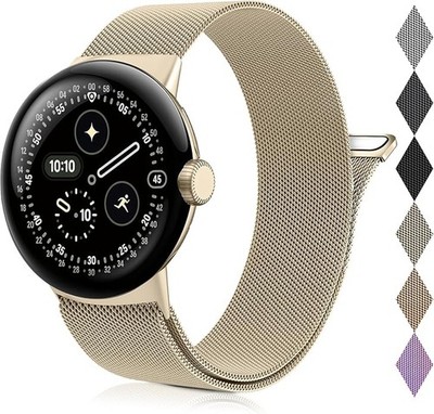 Metal Magnetic Band Compatible with Google Pixel Watch 4/3 41mm Stainless Steel