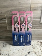 NEW Set of 3 Oral B Advanced Sensitive Clean Manual Toothbrushes, Extra Soft