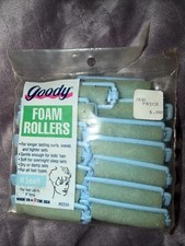 Vintage Goody Small Foam Hair Rollers 14 Model 82554 Made USA