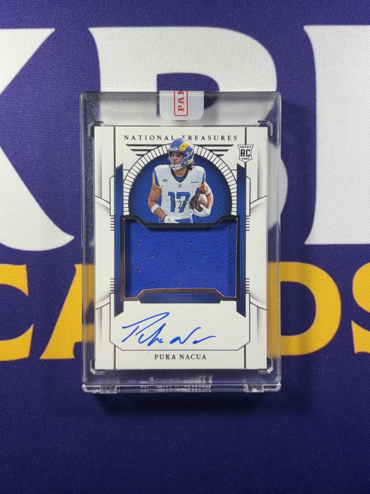 2023 Panini National Treasures - Puka Nacua #183 TRUE RPA Patch Auto /99 RC Rare