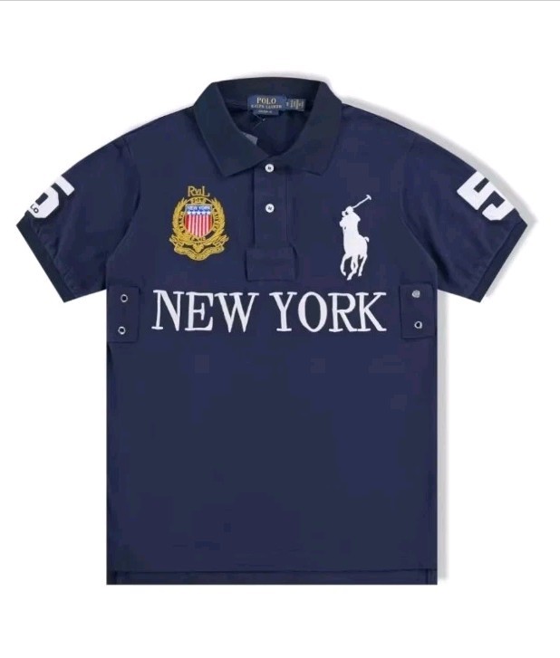 Polo Ralph Lauren New York Black Polo Shirt L