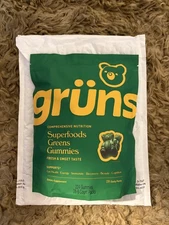 GRUNS SUPERFOODS GREENS GUMMIES 28 PACKS UNOPENED *BRAND NEW & SEALED* EXP 1/27