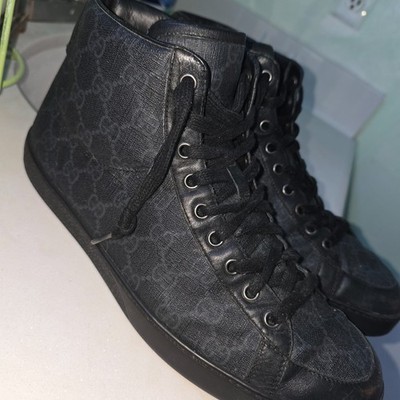 Gucci Men's Brooklyn GG Supreme Canvas High-Top Sneakers: SIZE US MEN 9