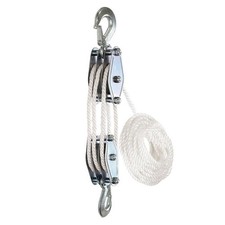  and Tackle Pulley System Rope Pulley Hoist with Lifting  Breaking Strength5966