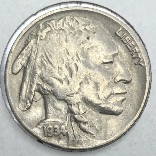 1934 Buffalo Nickel in extra fine