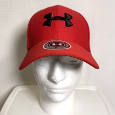 Under Armour UA Blitzing 3.0 Stretch Fit Hat RED - Size M/L - NWT