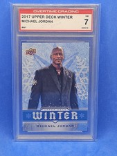 2017 Upper Deck Winter #W1 Michael Jordan NBA Chicago Bulls Overtime Grading 7