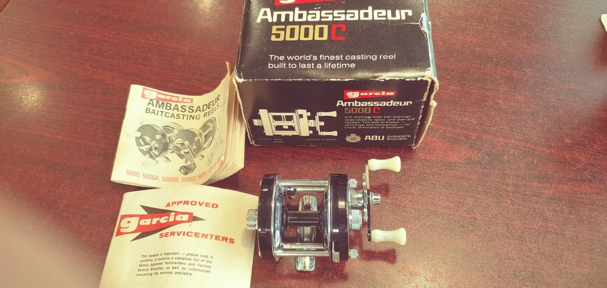 Moulinet Casting Vintage Abu Garcia Ambassadeur 5000C - Haute Vitesse - Suède