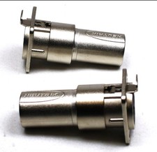 2 Two Genuine NEUTRIK NA3FDM "D Panel" 3 Pin XLR Female to Male Adapter
