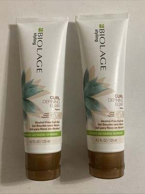 Matrix Biolage Curl Defining Elixir Agave 4.2 oz Each LOT OF 2 Curl Gel