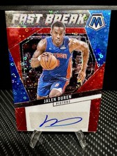 2024-25 Panini Mosaic #AFB-DUR Jalen Duren Autographs Fast Break RED 3 /49