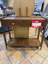 Lombok Walnut Rattan Console Table