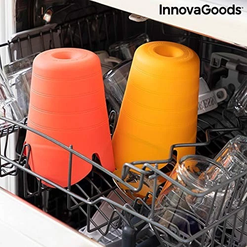 - Pack de 2 Bols à Pop-Corn Silicone Pliable Popbox sans BPA Cuisson Rapide 2... - Photo 4/4