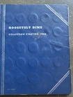 Roosevelt Dime Collection Starting 1946 Book With Various Silver & Common Dimes