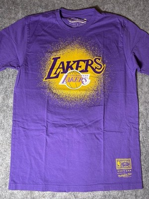 Los Angeles Lakers Mitchell & Ness Hardwood Classics Champ Stack T-Shirt
