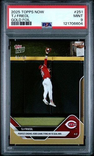 2025 Topps Now 251 TJ Friedl
