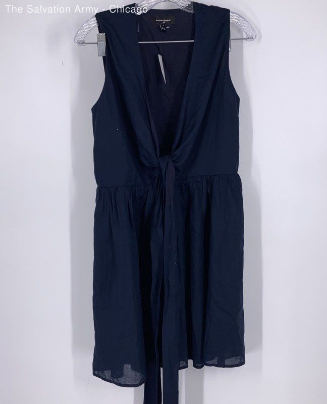 Banana Republic Womens Blue Cotton Sleeveless Casual Mini Dress Size Small