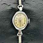Vintage Timex Silver Tone Mechanical Winding Women’s Watch Working New Battery