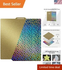 Dual-Sided Textured PEI and Kaleidoscope Build Plate 257x257 mm for 3D Printers