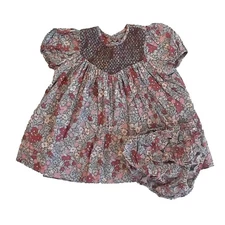 Rylee + Cru Daphne Dress Berry Garden 12-18 Months Baby Toddler Girl