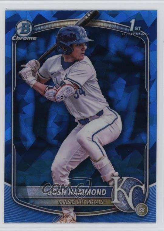 2025 Bowman Chrome Draft Sapphire Edition Josh Hammond #BDC-185 0ft3