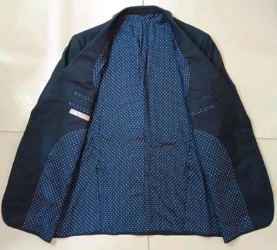 David August Couture Blazer 48R US Sleeve runs a bit short Navy Striped 2 button
