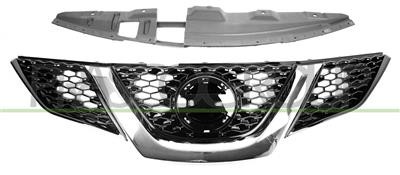 Calandre noire lucide avec moulure chromée de protection Nissan Qashqai