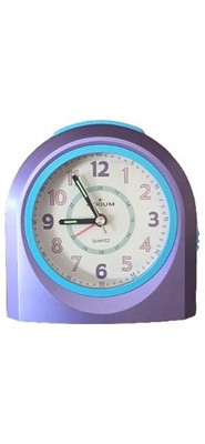 Atrium Verlag Wecker Lila Uni Analog Kinder Lernuhr 11cm