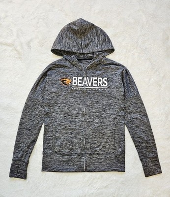 G ||| Apparel Group Women's Full Zip Jacket Hoodie OSU Beavers Gray Size M
