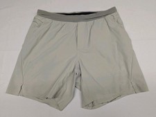 Ten Thousand Set Moss Gray Shorts Mens Medium Lined 6.5" Damaged