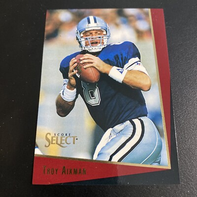 1993 Score Select Football Troy Aikman Dallas Cowboys Card #7 Hall