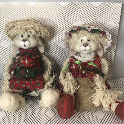 House of Lloyd Christmas Around The World Floyd Flossie Bunny Rabbit  W/Box