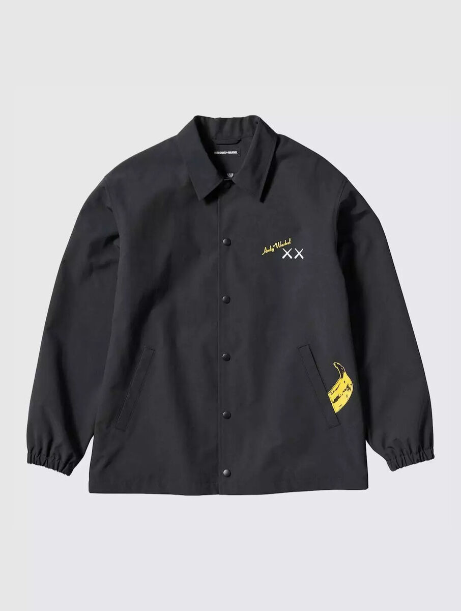 Uniqlo x KAWS x WARHOL Coach Jacket Black Size XS-4XL | eBay Uniqlo x KAWS x WARHOL Coach Jacket Black Size XS-4XL | eBay